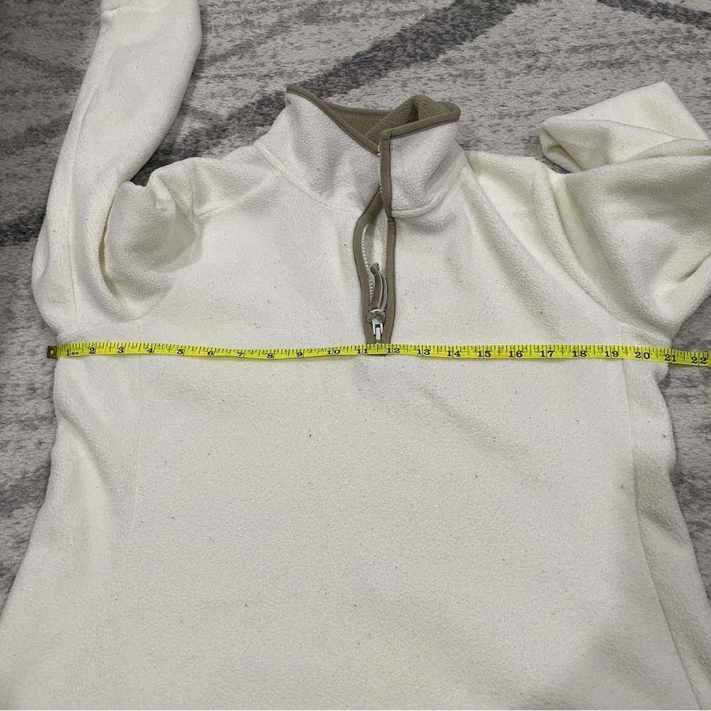 Old Navy White Fleece 1/4 Zip Jacket - Picture 8 of 10